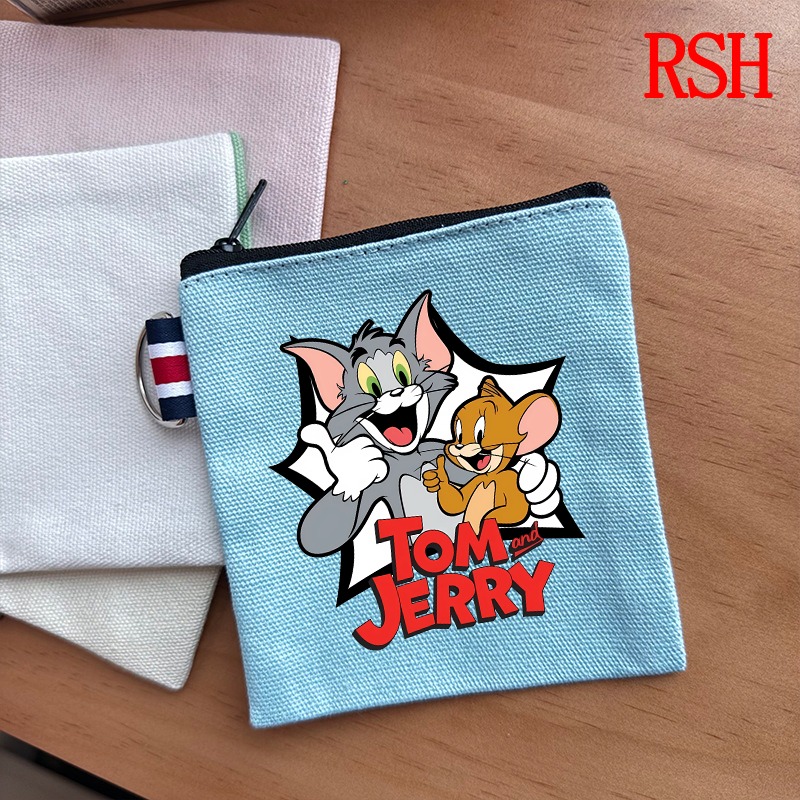 Women Bags And Purses - Tom and Jerry Coin Pouch Cartoon
