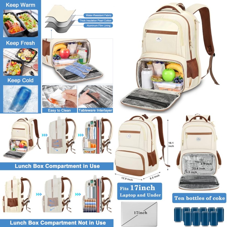 Women'S Bags For Work - Backpack Lunch Bag for Women, Sturdy
