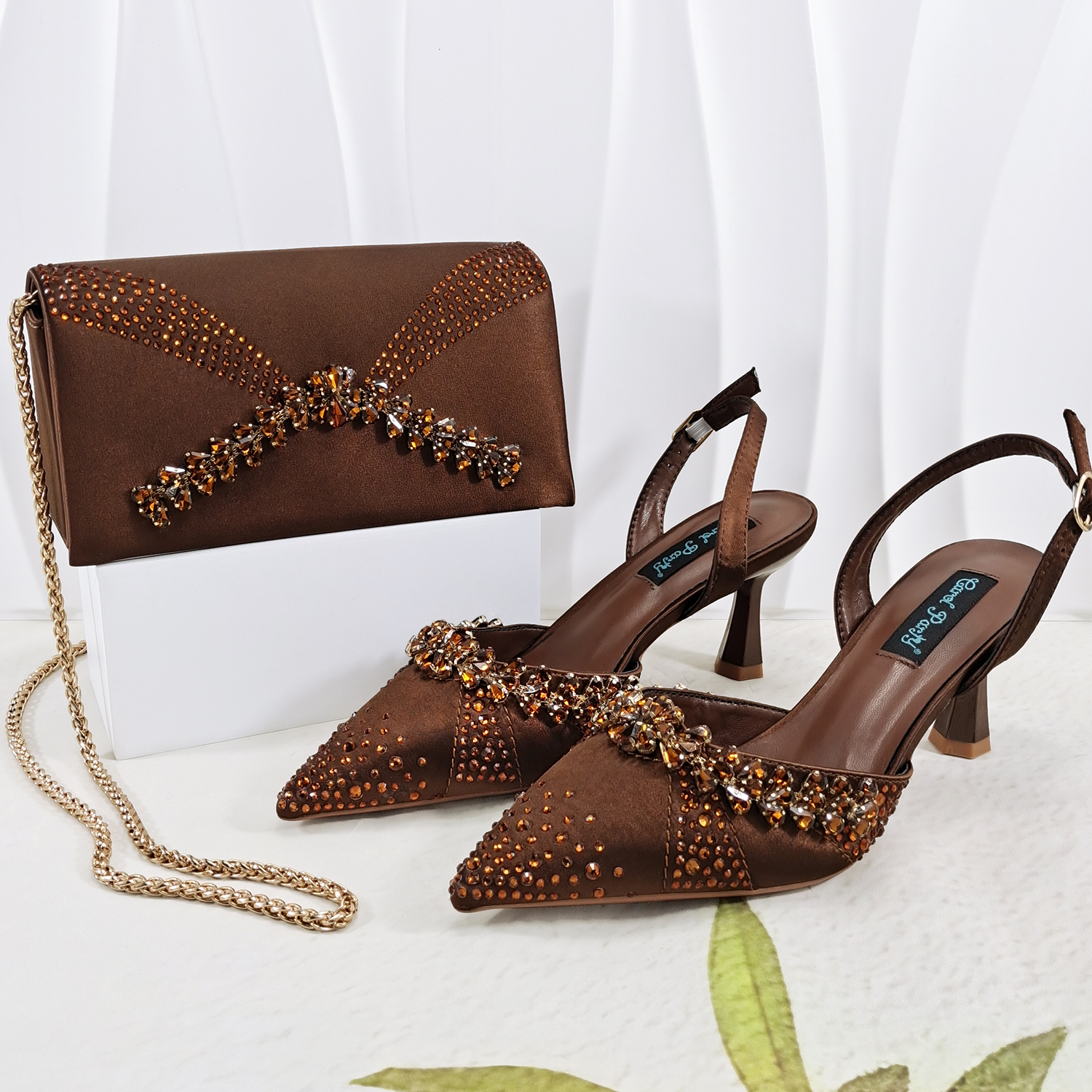 Women'S Bags For Work - QueenaYan Slip-on high heels and matching