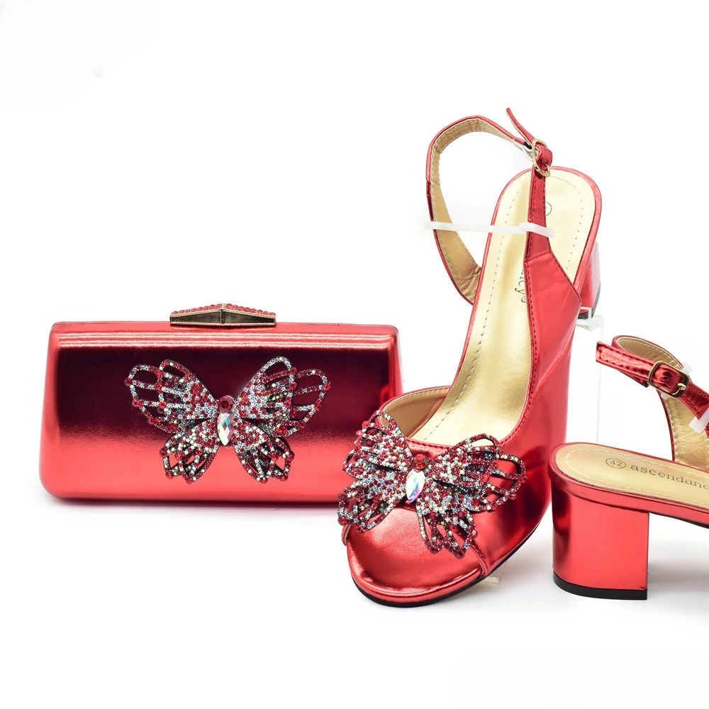 Women Bags Luxury - Matching Shoes and Bag Set for
