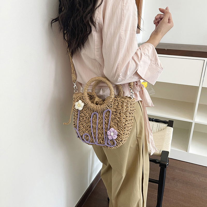 Handwoven Straw Bag Ladies Bea - Women'S Bags Holiday recension och pris
