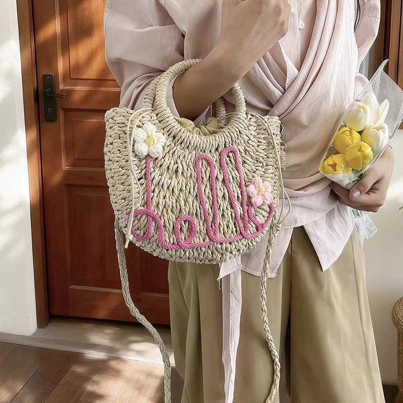 Handwoven Straw Bag Ladies Bea - Women'S Bags Holiday recension och pris