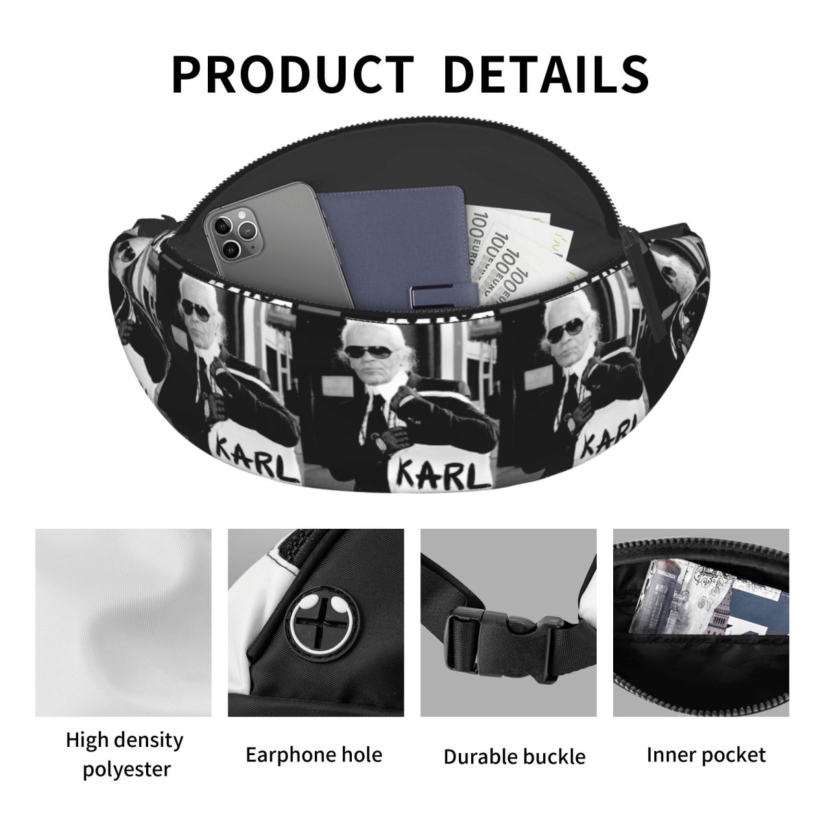Karl Who Waist Bag for Women M - Women'S Karl Bags recension och pris