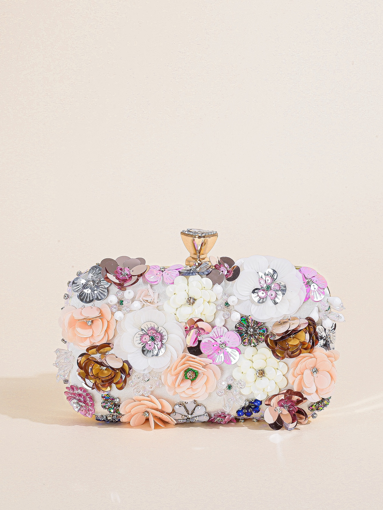 I PC Black Elegant Floral Bead - Evening Bag Beaded recension och pris