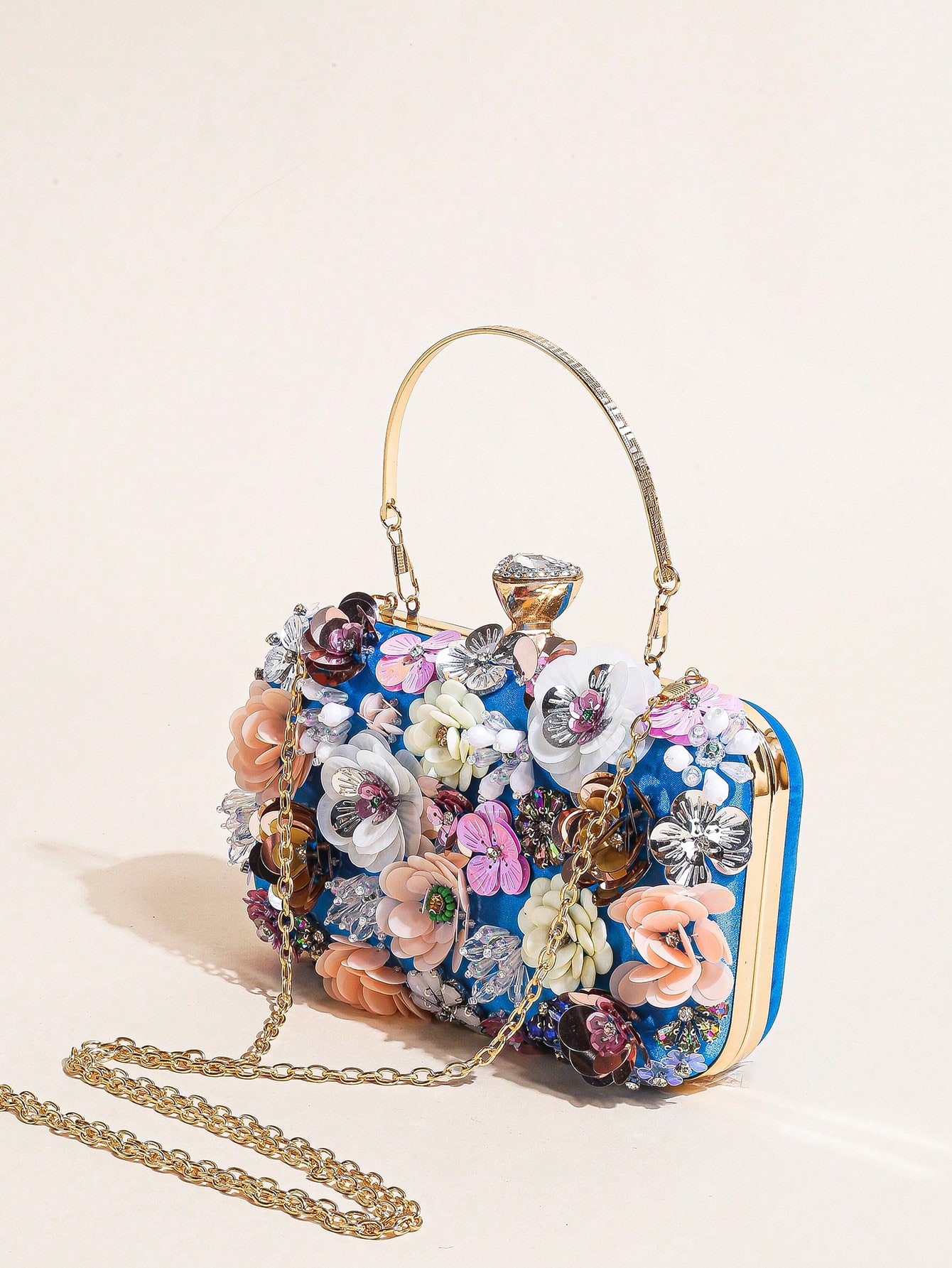 I PC Black Elegant Floral Bead - Evening Bag Beaded recension och pris