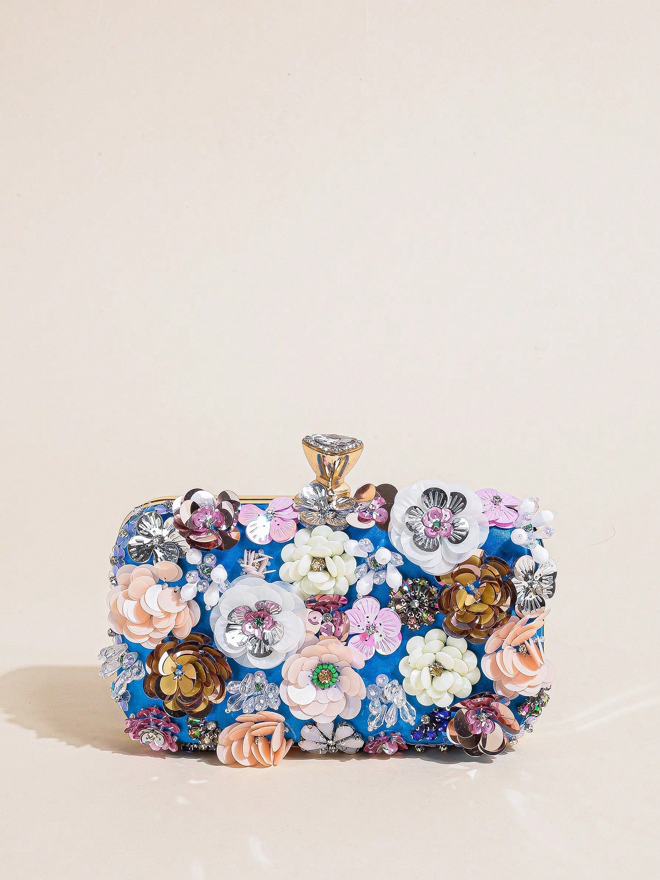 I PC Black Elegant Floral Bead - Evening Bag Beaded recension och pris