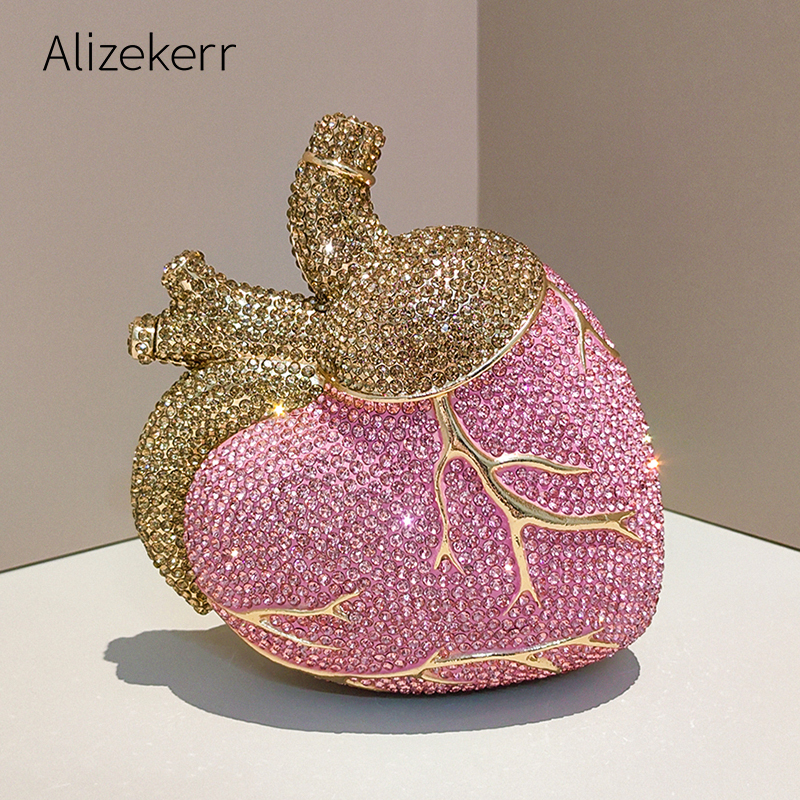Alizekerr Heart Shaped Diamond - Evening Bag Beaded recension och pris