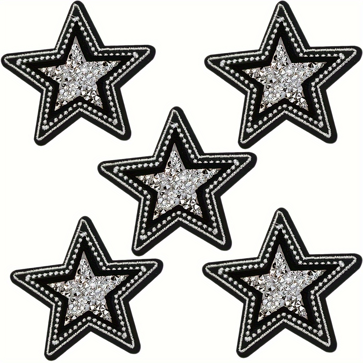 5 PCS Black and White Twinkle  - Women Bags Jeans recension och pris