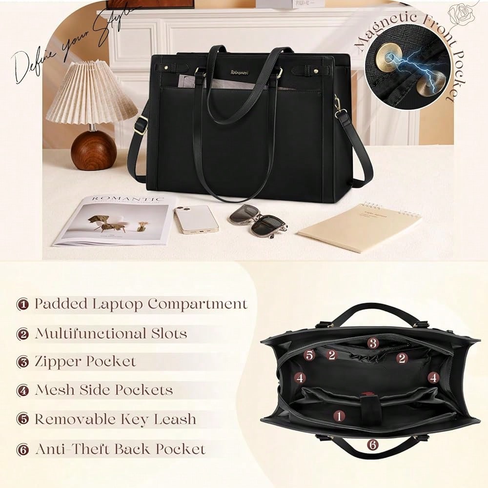 Laptop Bag For Women 15.6 Inch - Women'S Tote Bags Designer recension och pris