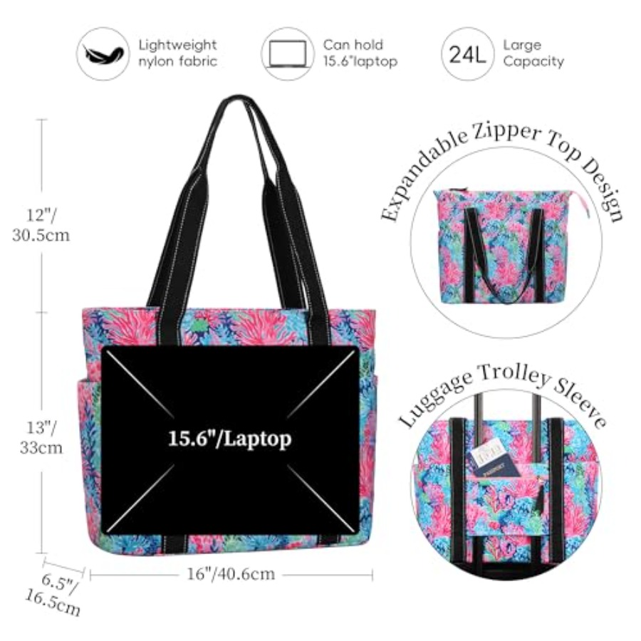 Tote Bag for Women with Laptop - Women'S Bags For Work recension och pris