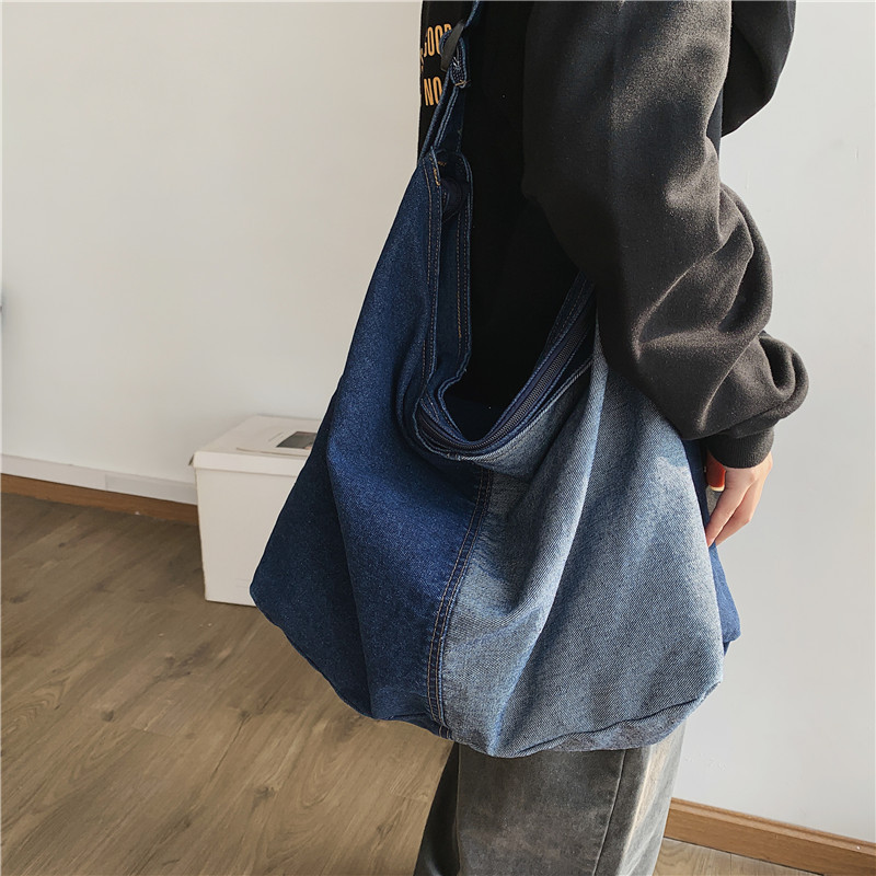 Casual Patchwork Denim Tote Ba - Women Bags Jeans recension och pris