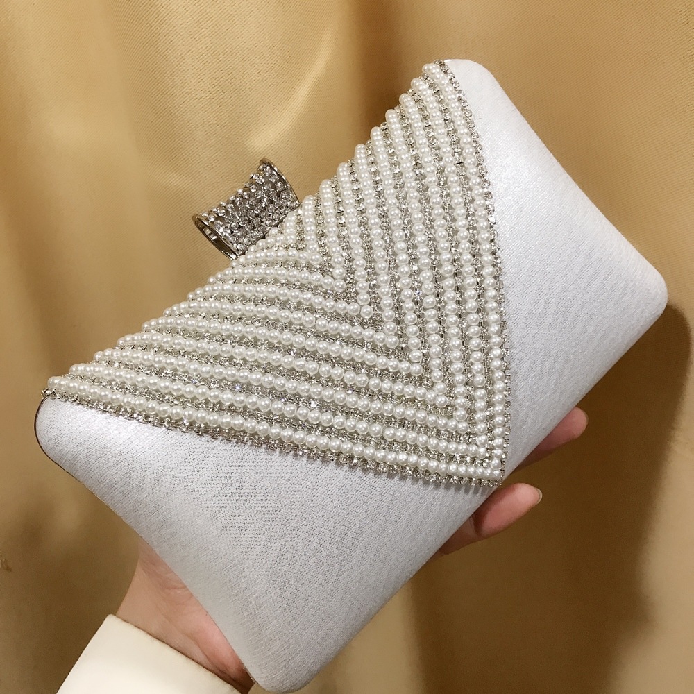 Women Pearl Diamond Beaded Eve - Evening Bag Beaded recension och pris