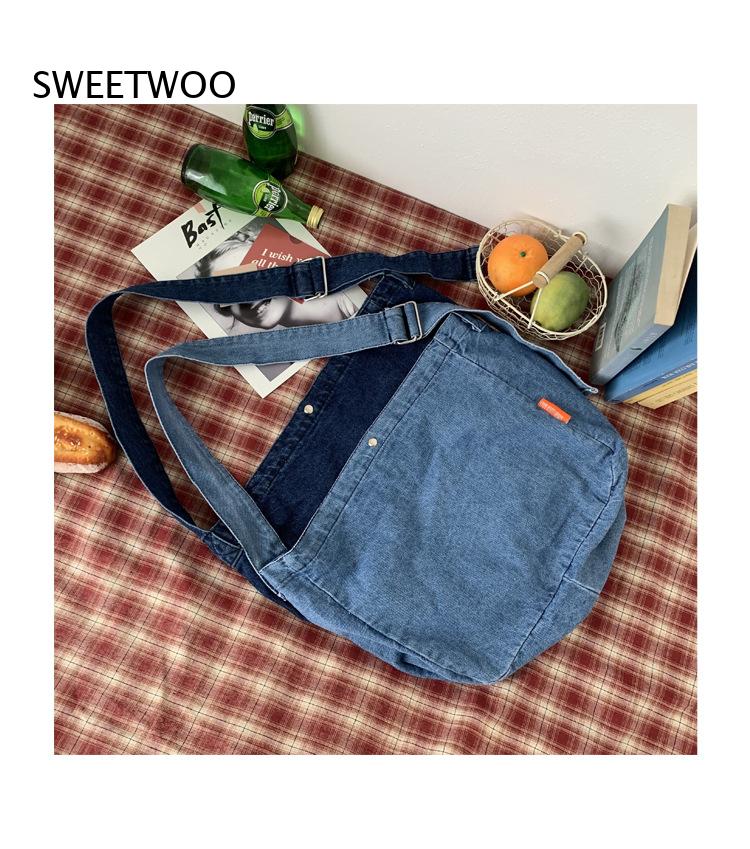 Casual Washed Denim Crossbody  - Women Bags Jeans recension och pris