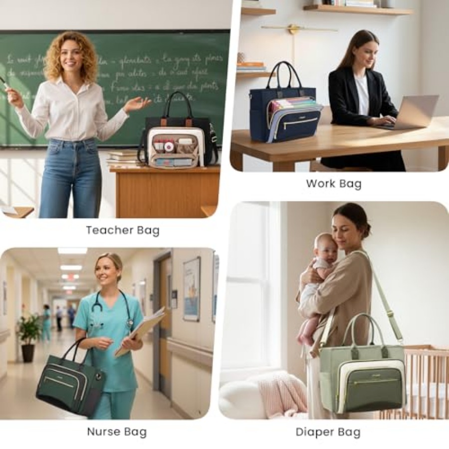 Teacher Tote Bag for Women, La - Women'S Bags For Work recension och pris