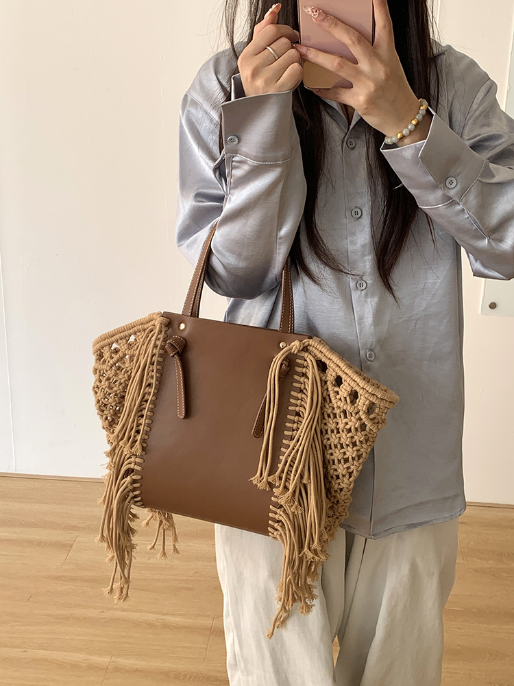 Retro Cotton Rope Tassel Bag H - Women'S Bags Holiday recension och pris