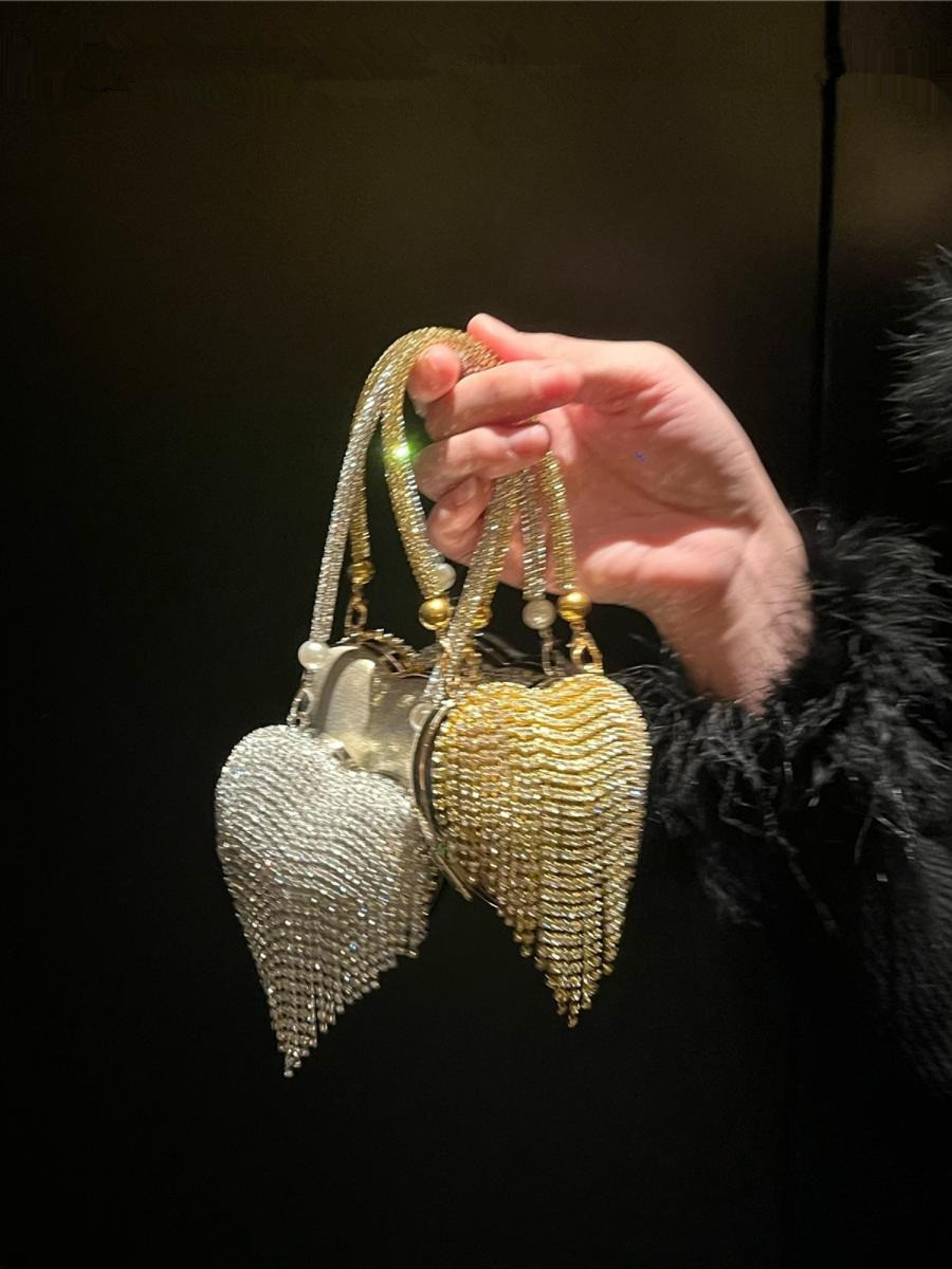 Luxury Small Bling Heart Shape - Women Bags Luxury recension och pris