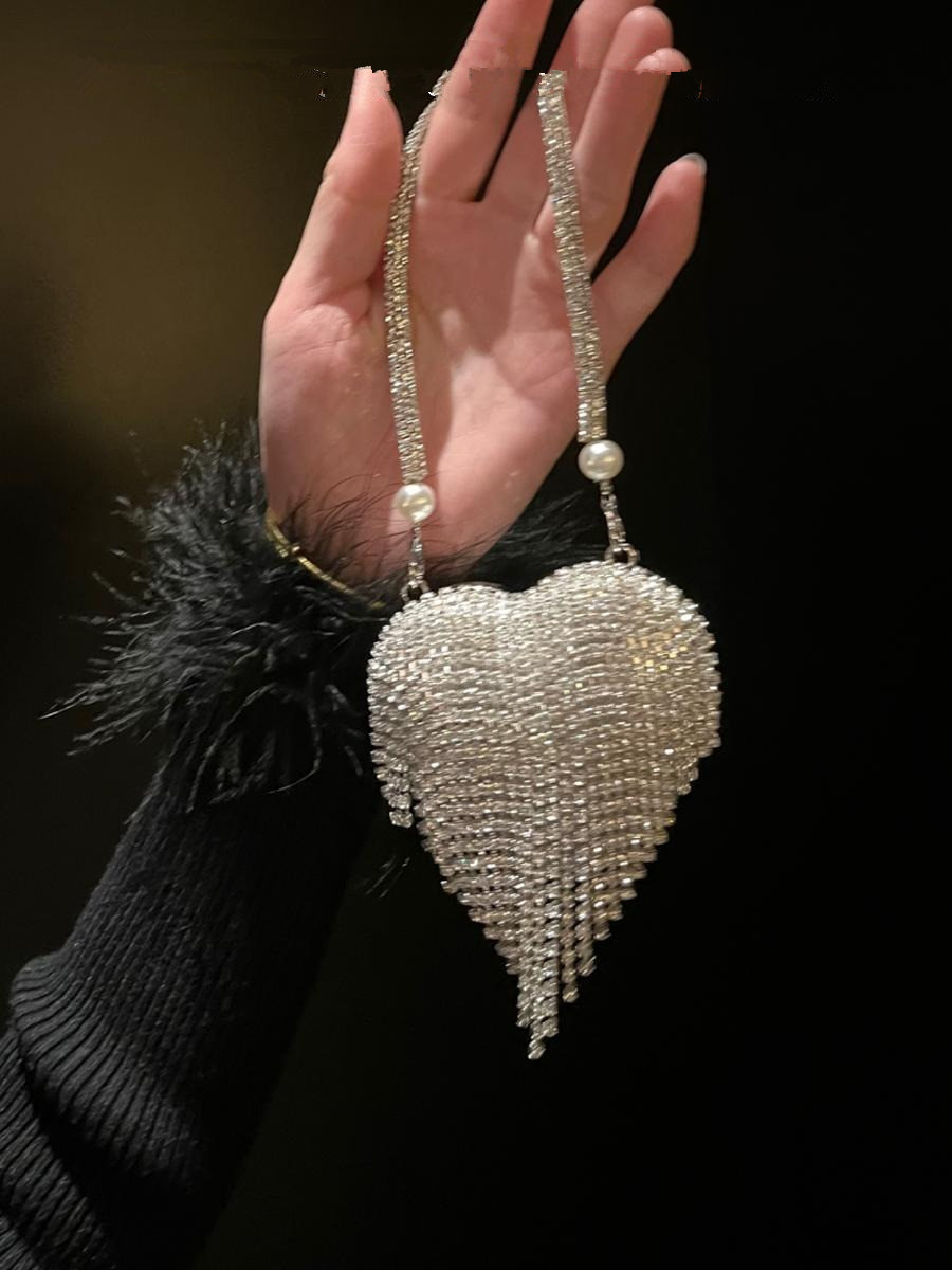Luxury Small Bling Heart Shape - Women Bags Luxury recension och pris