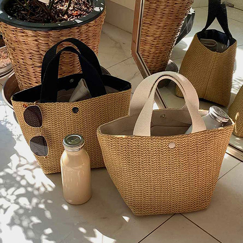 Elegant Ladies Straw Woven Han - Women'S Bags Holiday recension och pris
