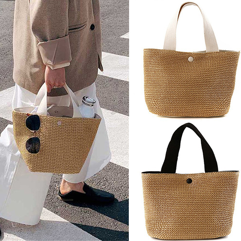 Elegant Ladies Straw Woven Han - Women'S Bags Holiday recension och pris