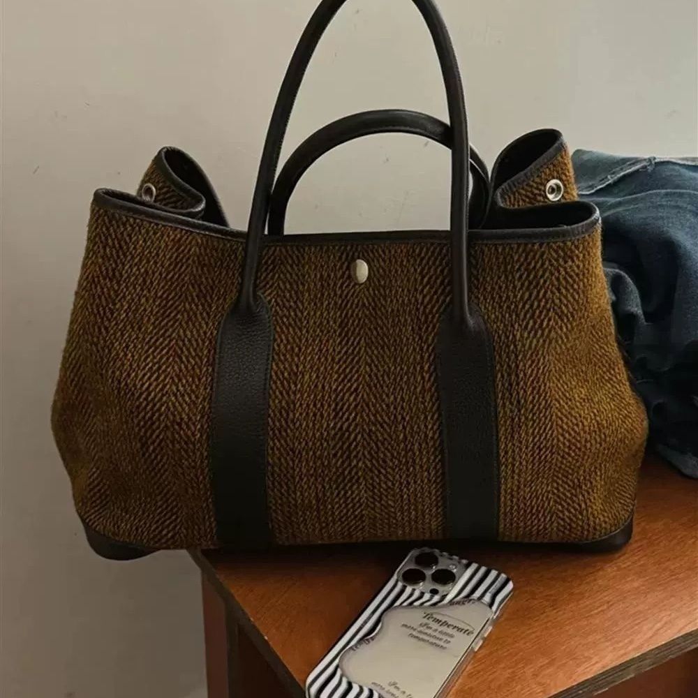 JIAERDI Retro Weave Tote Bag W - Women'S Bags Holiday recension och pris