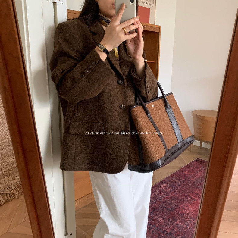 JIAERDI Retro Weave Tote Bag W - Women'S Bags Holiday recension och pris