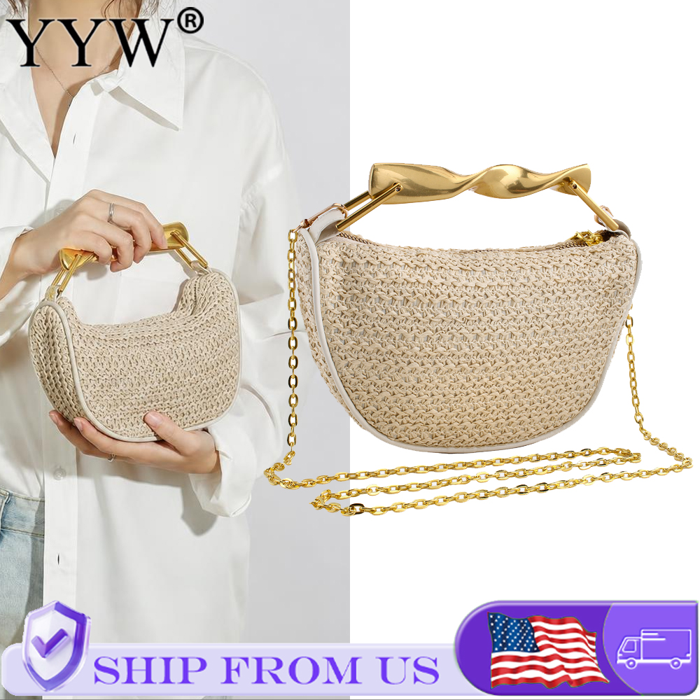 Causal Hobos Straw Woven Top-H - Women'S Bags Holiday recension och pris