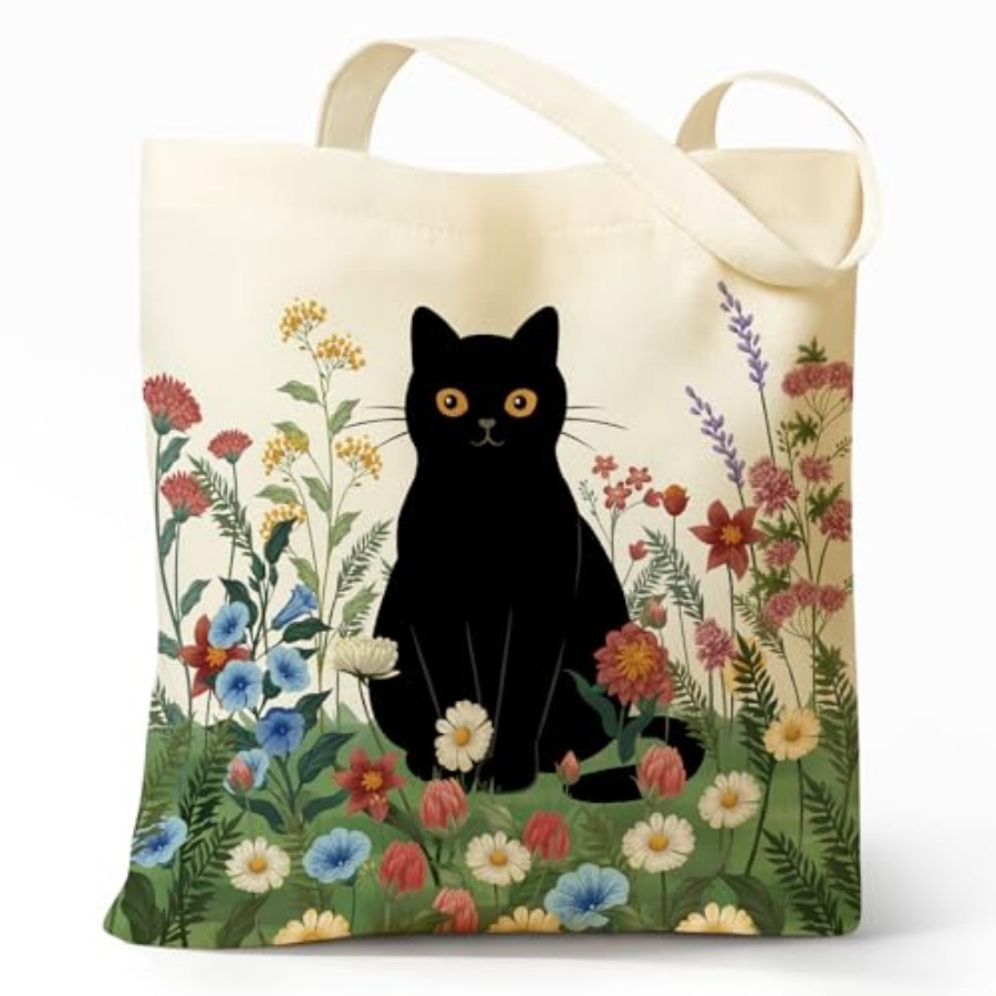 Cute Aesthetic Canvas Tote Bag - Women'S Bags For Work recension och pris