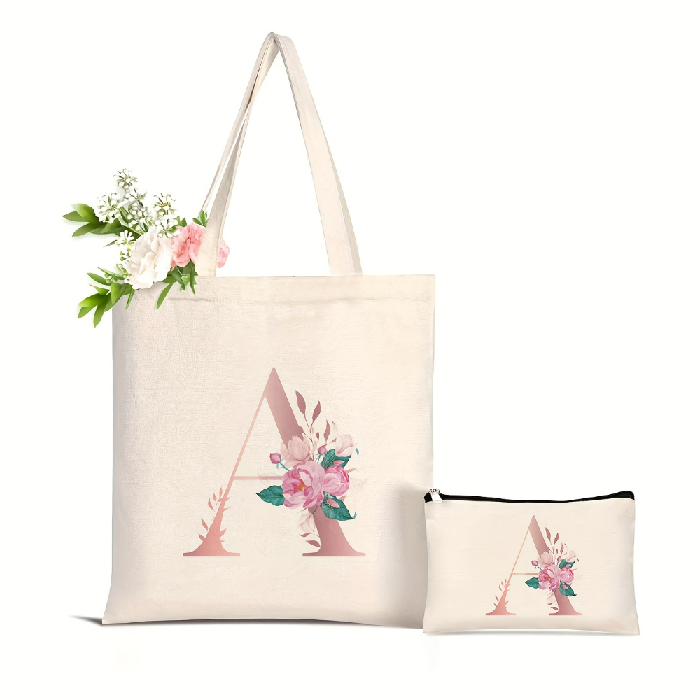 1pc Floral Love Letter Print T - Women'S Tote Bags Designer recension och pris