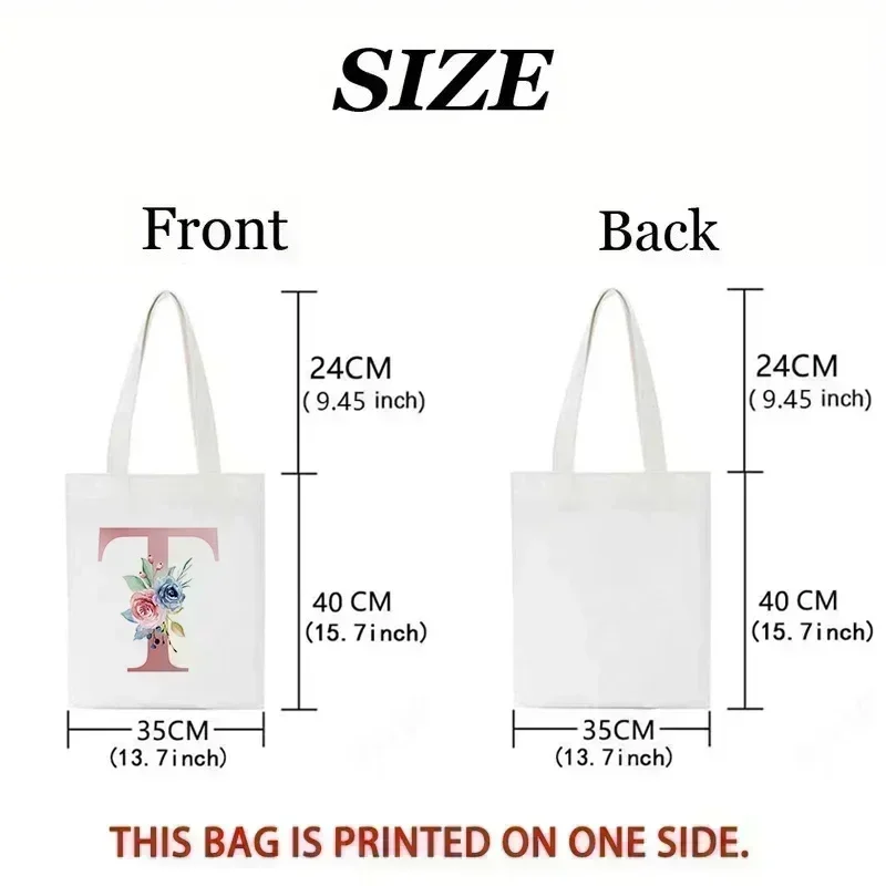 1pc Floral Love Letter Print T - Women'S Tote Bags Designer recension och pris
