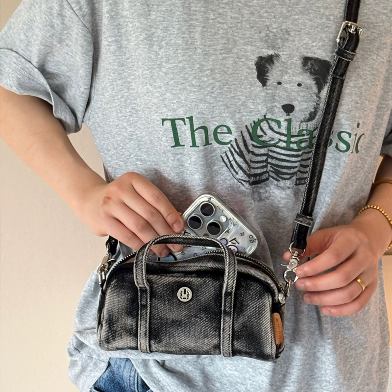 Korean Casual Mini Denim Box B - Women Bags Luxury recension och pris