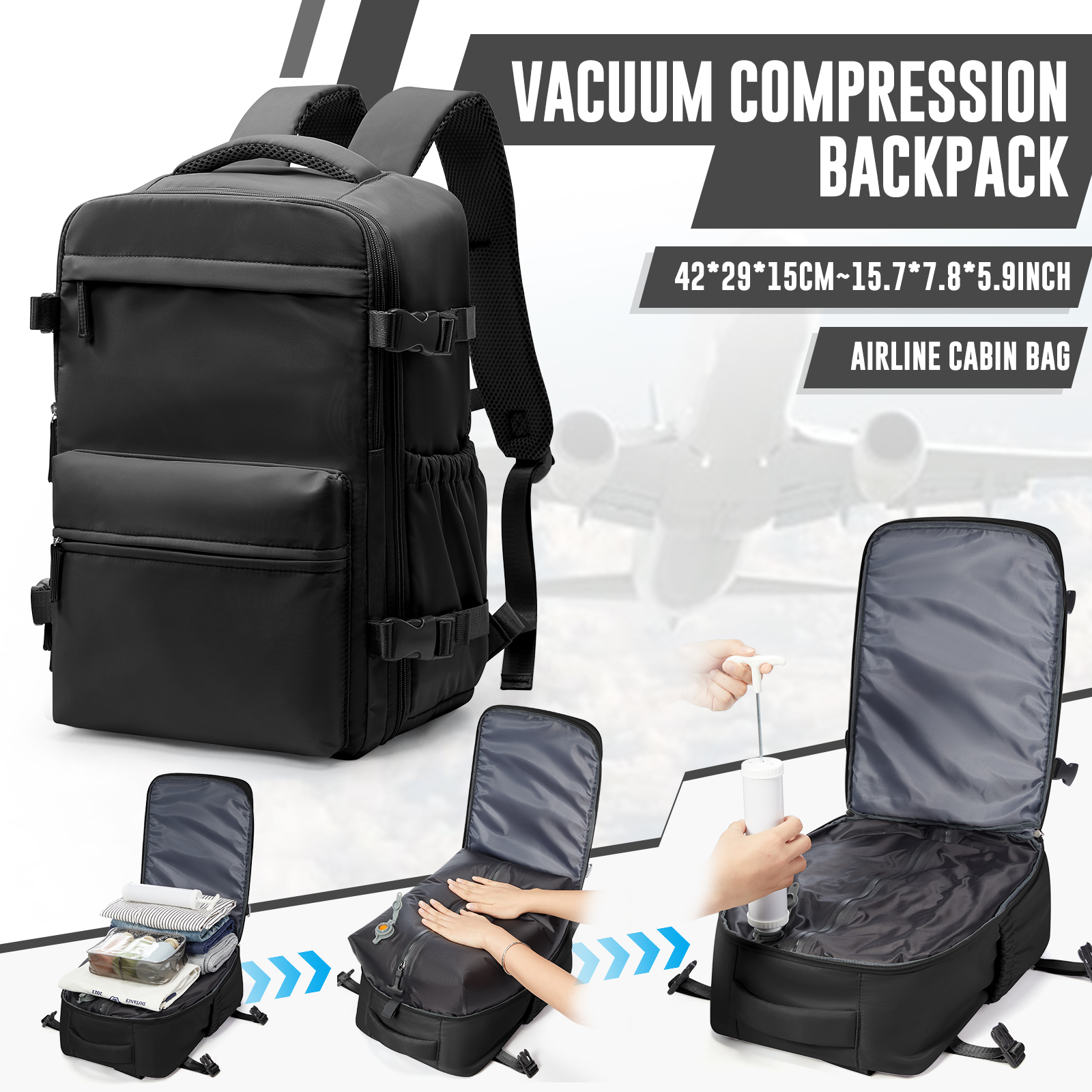Vacuum Backpack, Travel Backpa - Women'S Bags For Work recension och pris