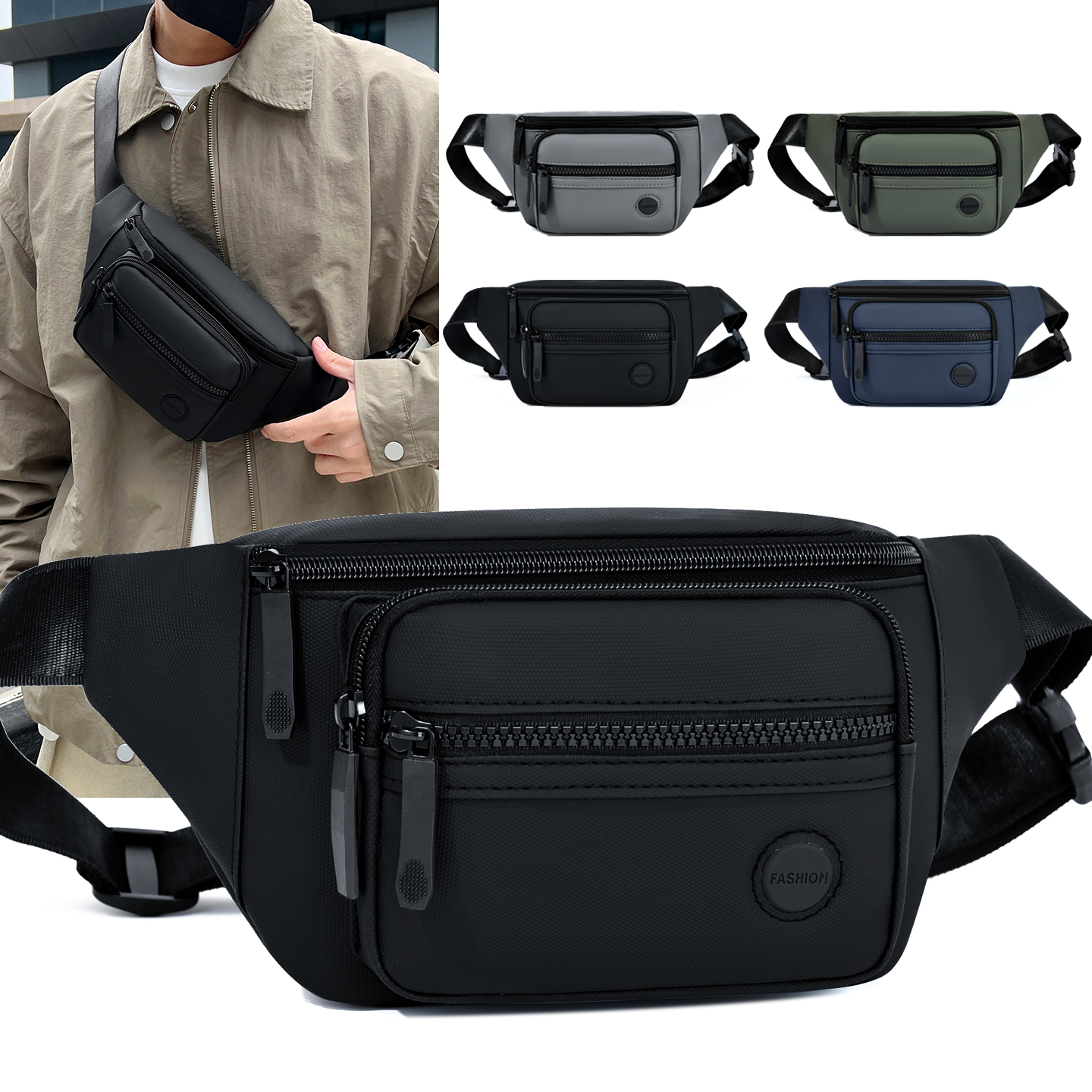 Unisex Waterproof Waist Bag Pa - Women'S Bags For Work recension och pris