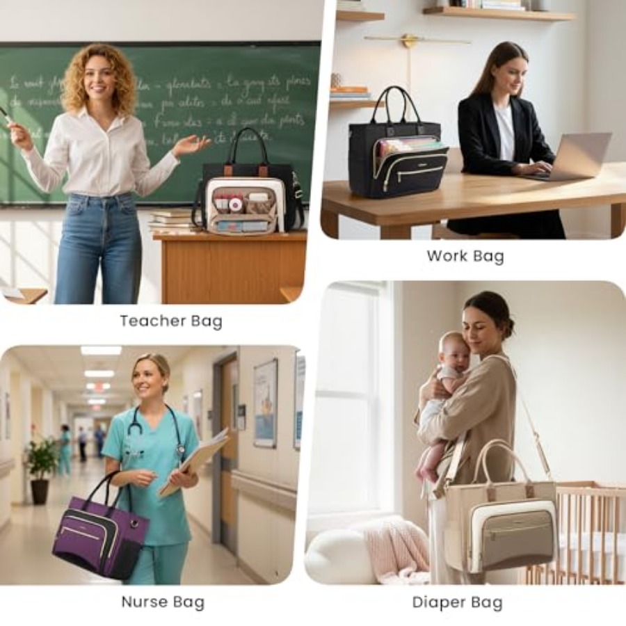 Teacher Tote Bag for Women, La - Women'S Bags For Work recension och pris