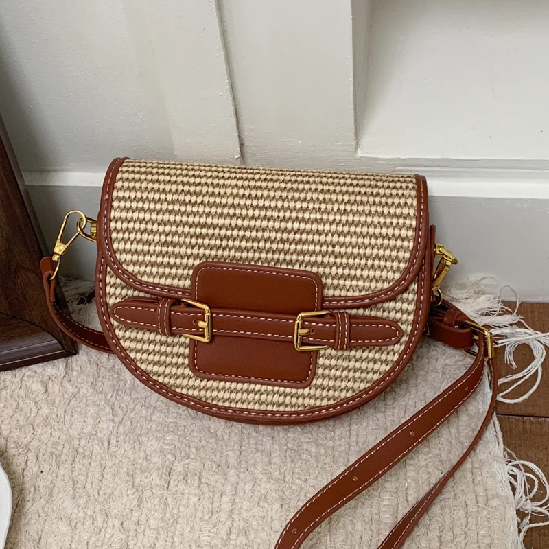 England Style Mini Straw Saddl - Women Bags Luxury recension och pris