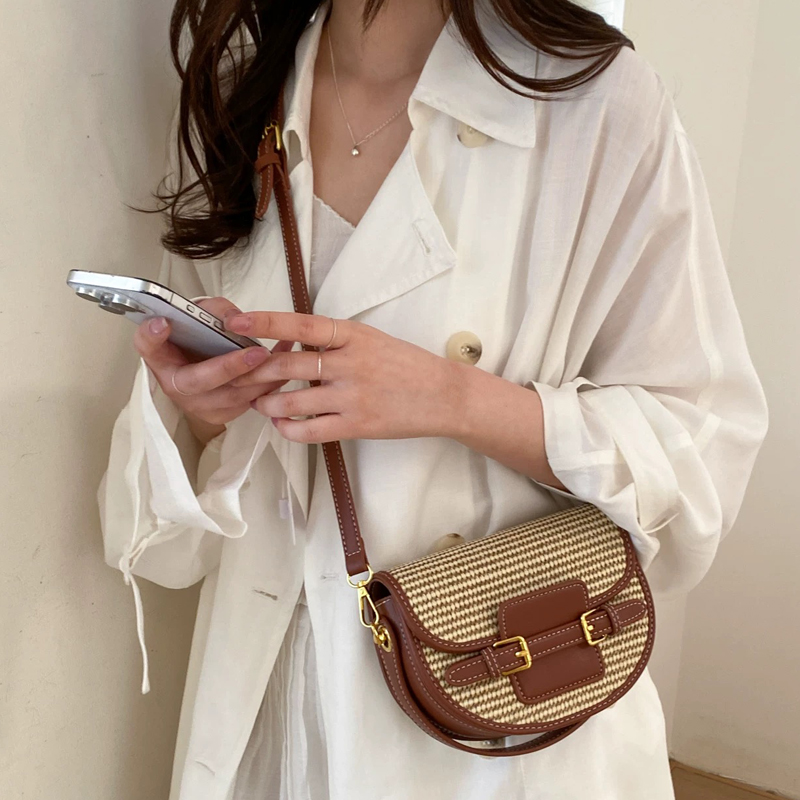 England Style Mini Straw Saddl - Women Bags Luxury recension och pris