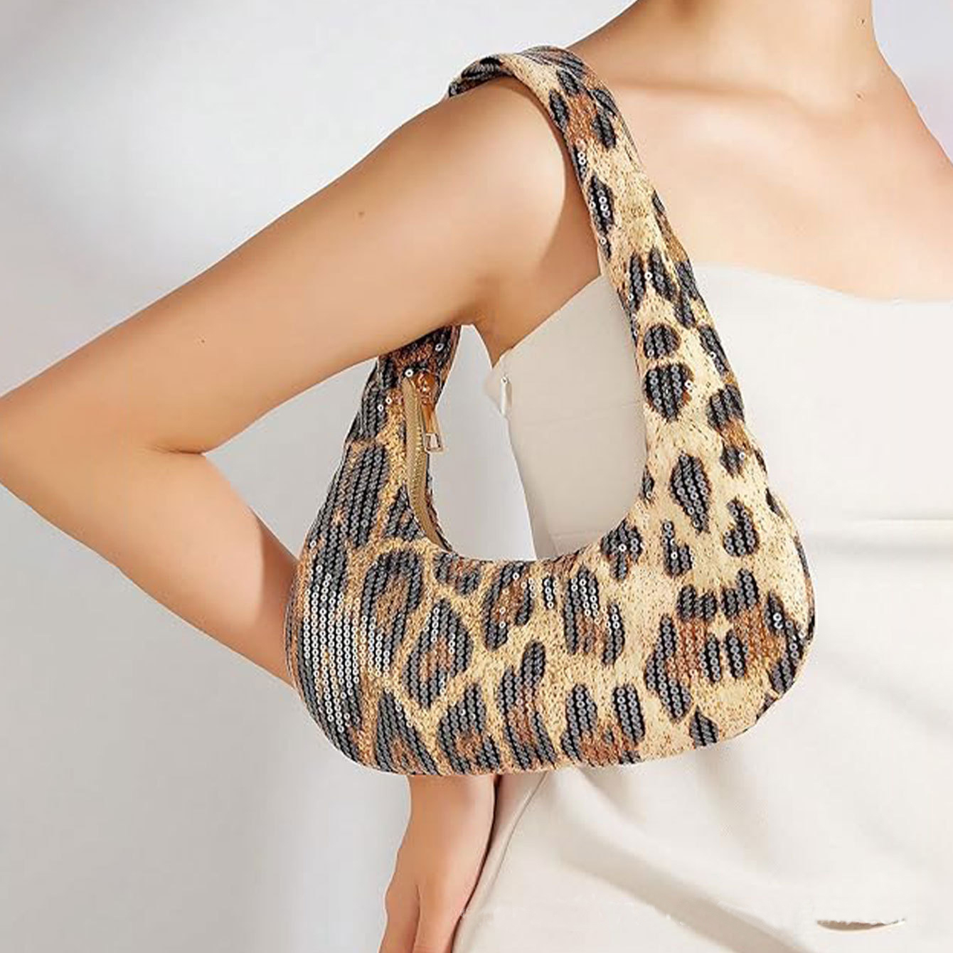 Sequin Leopard Print Evening C - Evening Bag Beaded recension och pris