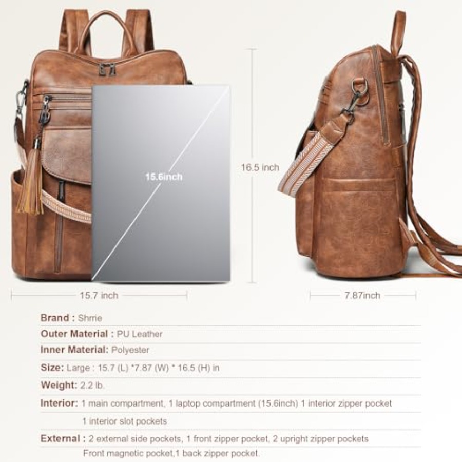 Laptop Backpack for Women 15.6 - Women Bags And Purses recension och pris