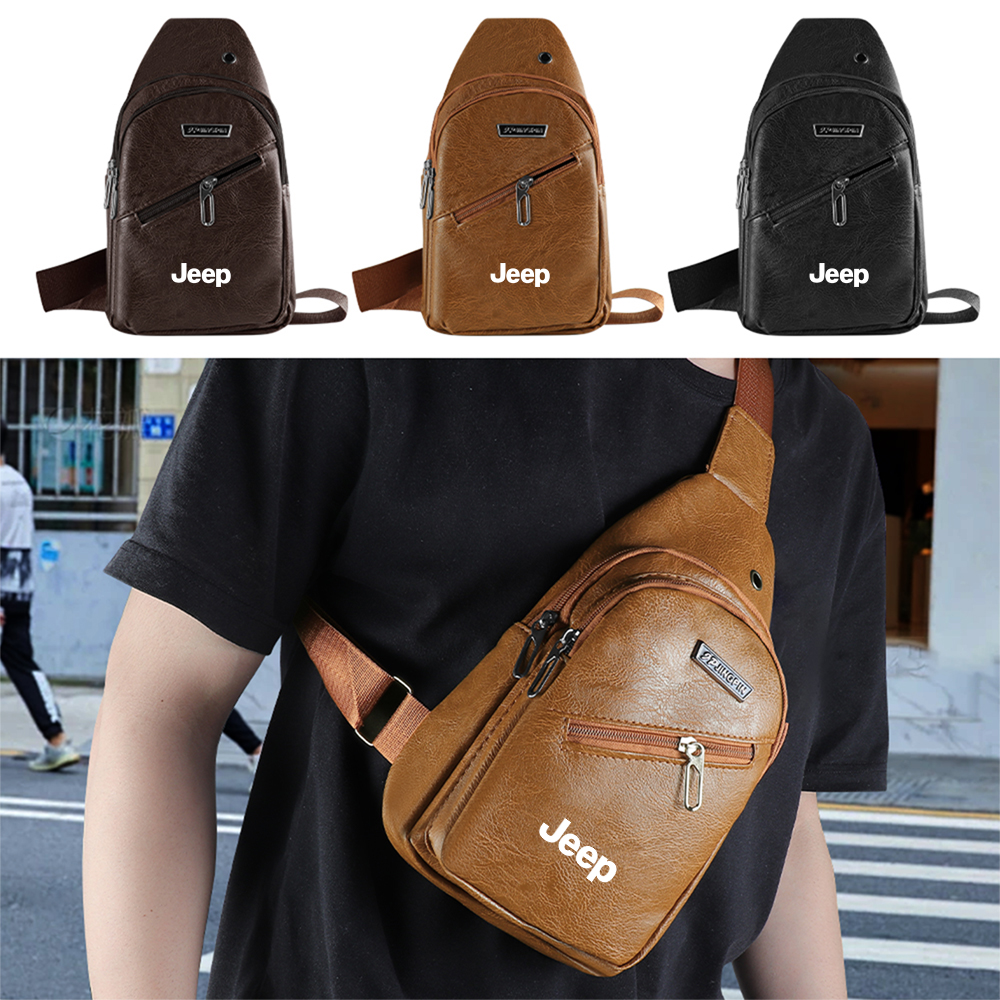 PU Leather Chest Bag Crossbody - Women'S Jeep Bags recension och pris