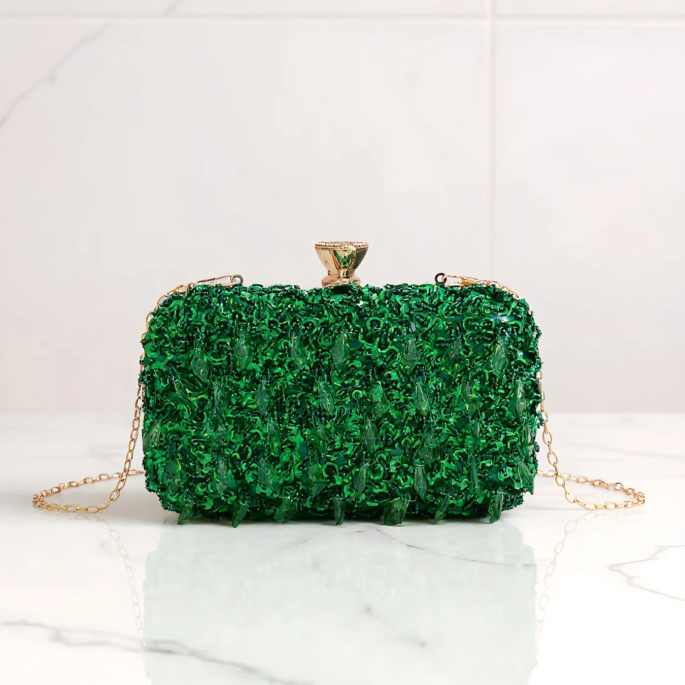 Sky Blue Color Tassel Evening  - Evening Bag Beaded recension och pris