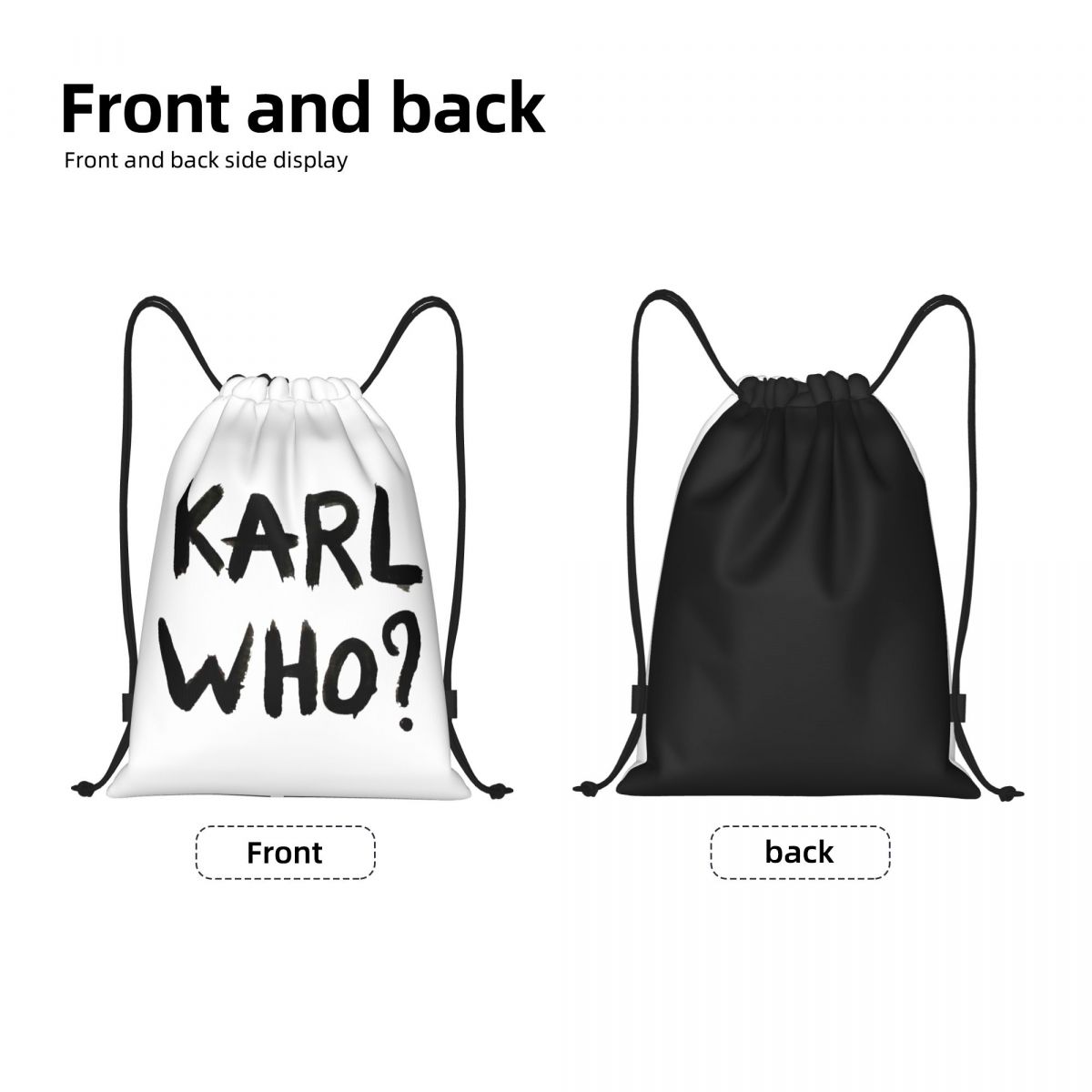 Custom Karl Who Drawstring Bag - Women'S Karl Bags recension och pris