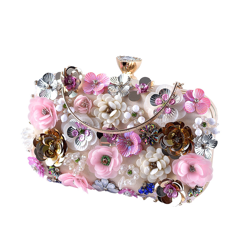 Fashion Women Bags Flower Diam - Evening Bag Beaded recension och pris