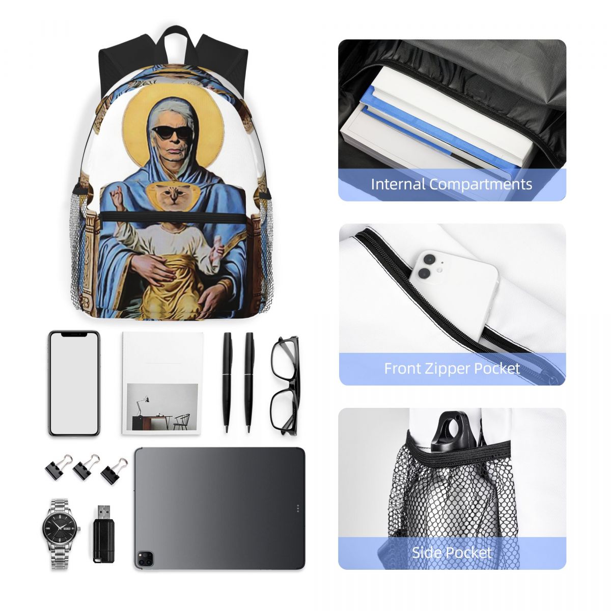 Karl Who Fashion Print Spectac - Women'S Karl Bags recension och pris