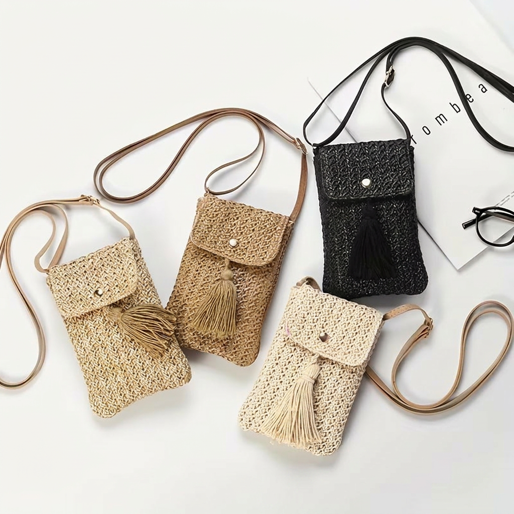 Straw Crossbody Bag Women Mini - Women'S Bags Holiday recension och pris