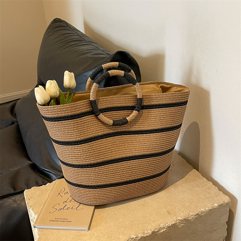 striped Tote grass woven bag s - Women'S Bags Holiday recension och pris