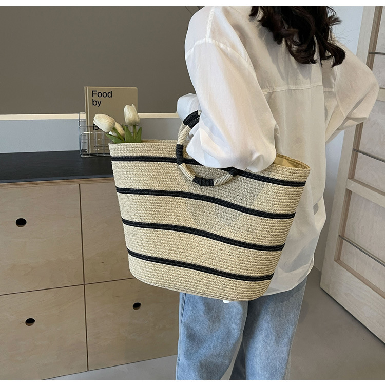 striped Tote grass woven bag s - Women'S Bags Holiday recension och pris