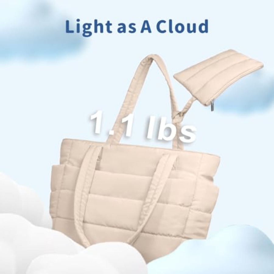 TOPDesign Puffer Tote Bag for  - Women'S Bags For Work recension och pris