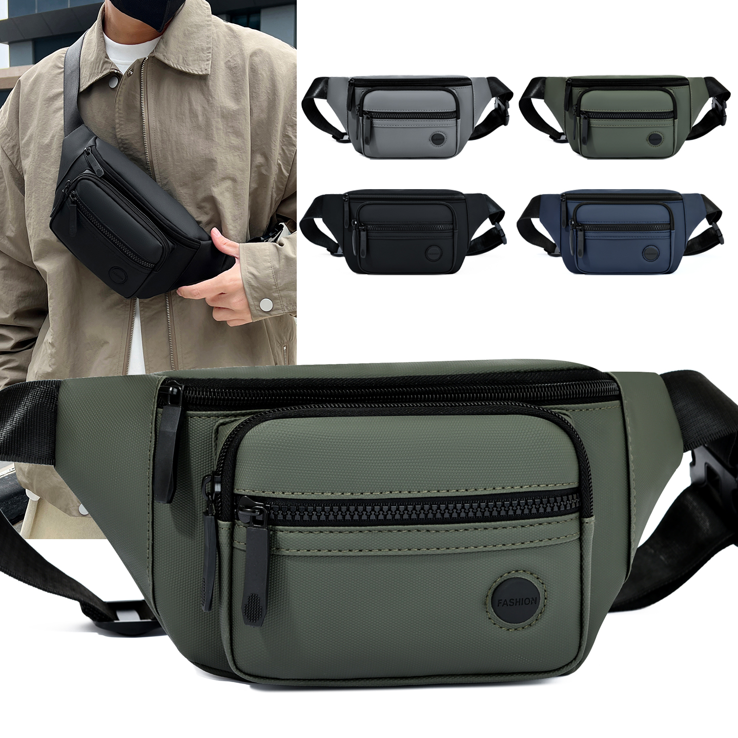 Unisex Waterproof Waist Bag Pa - Women'S Bags For Work recension och pris